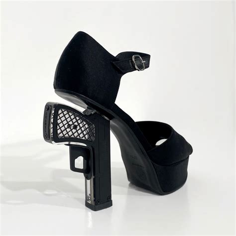 chanel gun heels|chanel high heel boots.